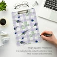 thumbnail image 4 of FMSHPON Blue Violet Lavender Flowers Clipboard Hardboard Wood Nursing Clip Board and Pull for Standard A4 Letter 13x9 inches, 4 of 7
