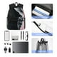 thumbnail image 4 of Easygdp Pink White Ocean Waves Mochila Casual para Portátil, Mochila para Escuela, Viajes, Negocios, 4 of 6