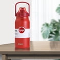 thumbnail image 2 of Botella de vacío de 45 onzas con aislamiento al vacío, termo para ciclismo, hogar rojo, 2 of 9