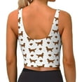 thumbnail image 4 of Picia Labrador Retriever Dog Sports Bra for Women,Padded Strappy Sports Bras Medium Support Yoga Bra with Removable Cups,Running Yoga Bra-Medium, 4 of 9