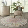 thumbnail image 3 of Nourison Passion Bohemian Ivory/Pink 4' x ROUND Area Rug, (4 Round), 3 of 10