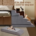 thumbnail image 5 of Dog Stairs for High Beds Up to 30 Inches, Non-Slip 6-Step Pet Stairs with Washable Cover for Small Medium Dogs & Senior Cats, 5 of 8