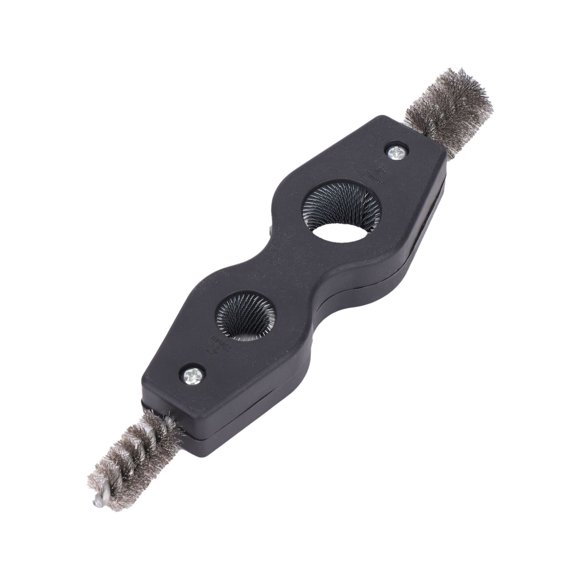 Copper Tubing Brush Copper Pipe Cleaner Tool,Steel Deburring Brush Cleans Inside And Outside Wire Brush For Plumbing Installation Soldering Copper Pipes Brazing And M