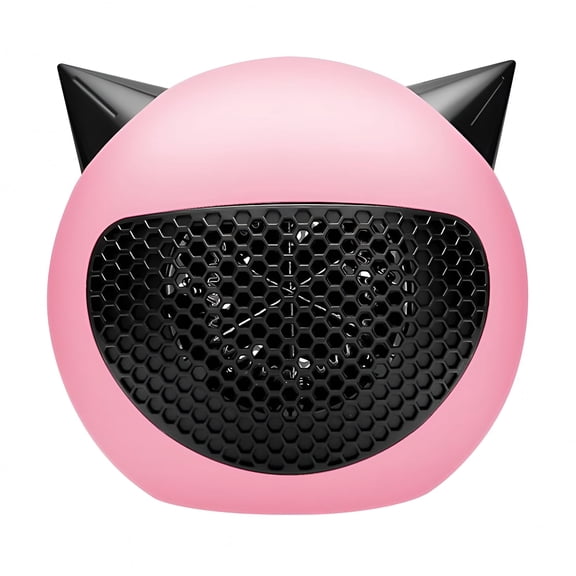 HIBIBUD Portable Electric Space Personal Room Heater,Small Desk Heater with Overheat Protection for Office|Indoor|Bedroom Pink