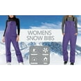 thumbnail image 5 of MELDVDIB Womens Overalls Waterproof Windproof Insulated Ski Suit One-Piece Ski Pants Jumpsuit Suspender Pants Ski Pants with Pockets, 5 of 9
