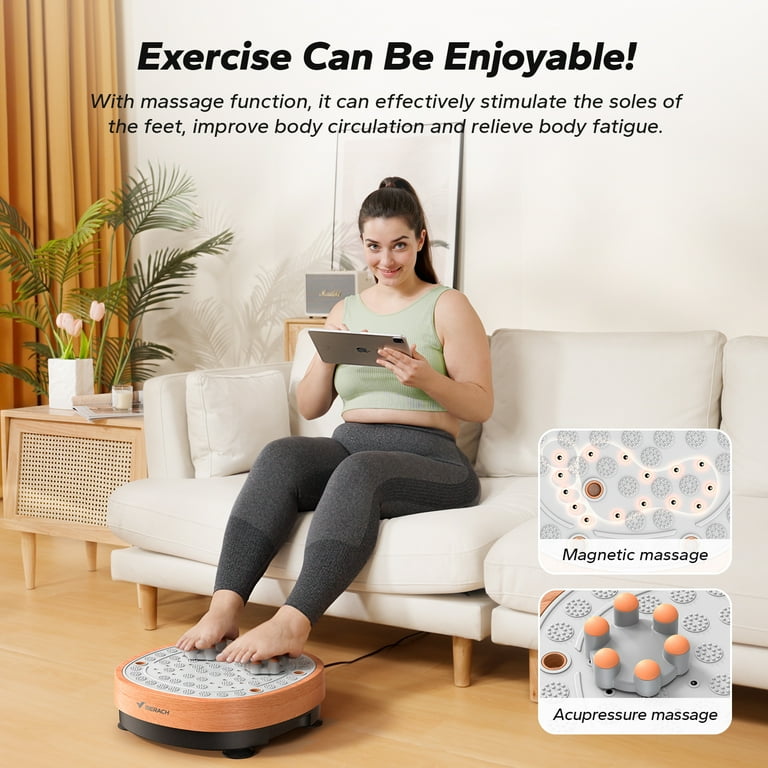 foot massager vibration plate Vibration Foot Massager with Heat, Snailax Adjustable Foot Massager Machine  with App Control, Gifts main image 1