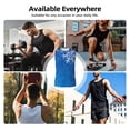 thumbnail image 5 of Uemuo Blue Christmas With Snowflakes Pattern Men's Sleeveless T-Shirt,Muscle Athletic Tank Top, Moisture-wicking Quick-dry Breathable Classic Tee Top for Gym Run Outdoor Sports-Medium, 5 of 8