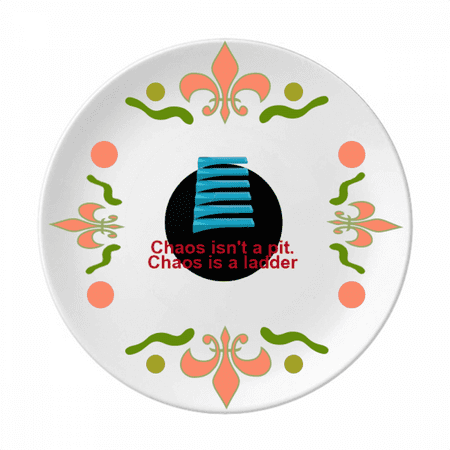 

Chaos Pit Ladder Art Deco Fashion Flower Ceramics Plate Tableware Dinner Dish