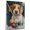 American English Coonhound, variant on Irish Wolfhound Dog Stretched Canvas Size 8x12 – Billiards Canvas Print of Funny Irish Wolfhound Dog Wall Art, Billiards Sports Wall Decor, Home Decor, Dog Lover