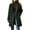 Green, variant on Women's Winter Notched Collar Plaid Wool Trench Coat Button Down Mid Long Overcoat Outerwear Green