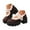 Brown, variant on Mary Jane Shoes Women Winter Fuzzy Warm Suede Round Toe Platform Lug Sole Chunky Heel Casual Dressy Shoes Brown Size 8