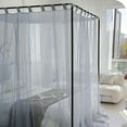 thumbnail image 5 of Mosquito Net for Bed 4 Corner Post Lace Canopy Curtains Encrypted Mosquito Net Floor Curtain with Metal Bracket for Girls Bed Adult Bedroom Kids Rooms, 5 of 5