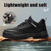 Steel Toe Shoes for Men Women Non Slip Work Shoes Lightweight Work Boots for Men Comfortable Safety Shoes Indestructible Steel Toe Shoes Industrial Construction Steel Toe Boots for Men