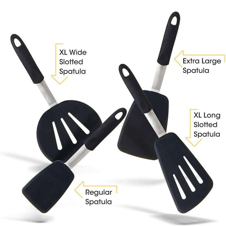 U-Taste 600ºF Heat-Resistant Silicone Spoon Spatula Set Flexible Scraper  for Baking Cooking Mixing & Reviews