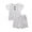 White, variant on Newborn Toddler Kids Baby Boys Girls Summer Tops T-shirt Pocket Shorts Pants Casual Outfits Summer Clothes