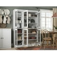 thumbnail image 3 of 100% Solid Wood 48.5" Pantry China Cabinet with Clear Glass Doors and Adjustable Shelves, 3 of 6