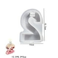 thumbnail image 3 of DIY Numbers Candle Mould Candle Plaster Resin Mould Epoxy Resin Home Desktop Mould, Dorm Room Decor, 3 of 5
