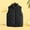 Black, variant on Autumn and Winter Thin Vest Short Style Stand Collar Cotton Jacket Warm Vest Waistcoat Jacket