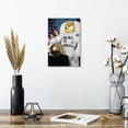thumbnail image 2 of Elephant Stock Funny Dogecoin Astronaut Wall Art - Vertical Canvas Wall Art - Living Room Wall Decor - Humor Canvas - Black And Blue Decor - 8" x 12", 2 of 8
