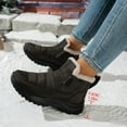 thumbnail image 6 of Rokment Womens Winter Snow Boots with Fleece Lined Thermal Cold Weather Platform Low Heel Non Slip Nursing Walking Work Ankle Booties Coffee Size 7, 6 of 6