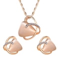 thumbnail image 1 of MasteelfCA Pendentif Collier Boucles d'Oreilles Ensemble Bijou Opale Triangle Cadeau pour Noël Mariage Fête, 1 of 7