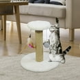 thumbnail image 6 of Bvdfgk Cat Scratching Post Cat Scratcher Scratch Post Interactive Toy Cat Gift Climbing Round White, 6 of 9