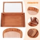 thumbnail image 5 of Espejo pequeño plegable espejo de bolsillo portátil espejo rectangular compacto con peine, 5 of 7