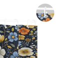 thumbnail image 5 of Yayeee Shower Curtain with Hooks 72"x72" Waterproof Fabric Bathroom Hanging Decor, Navy Floral Pattern, 5 of 5