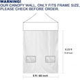 thumbnail image 2 of 5x5 Canopy Sidewalls for   Tent, Windproof, Waterproof, 99%  , Silver Coating, Blue, 2 of 4