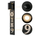 thumbnail image 2 of 28in. Black Dusk to Dawn Outdoor Wall Light with Optional Door Numbers and Bulb Included for Outside, 2 of 7