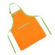 thumbnail image 3 of Delantal infantil con correa ajustable para el cuello y 2 bolsillos para niños y niñas, ideal para jardinería, pintura, repostería y juegos de rol (naranja y verde), 3 of 8