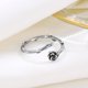 thumbnail image 3 of Anillo abierto de rosa retro personalizado de plata esterlina s925, elegante joyería de nicho, anillo de flores simple y moderno para mujer, 3 of 5