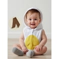 thumbnail image 3 of Cjfdfy Newborn Baby Boy Girl Halloween Animal Costume Infant Baby Fox Puppy Dog Frog Poached Egg Costume Fall Winter Sleeveless Hooded Zipper Romper Leg Warmers Set Toddler Halloween Cosplay Outfits, 3 of 9