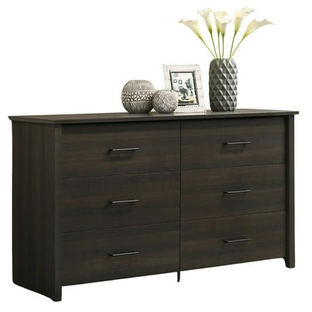 6-Drawer Dresser Buffet Wood Storage Cabinet for Bedroom Living Room or Office