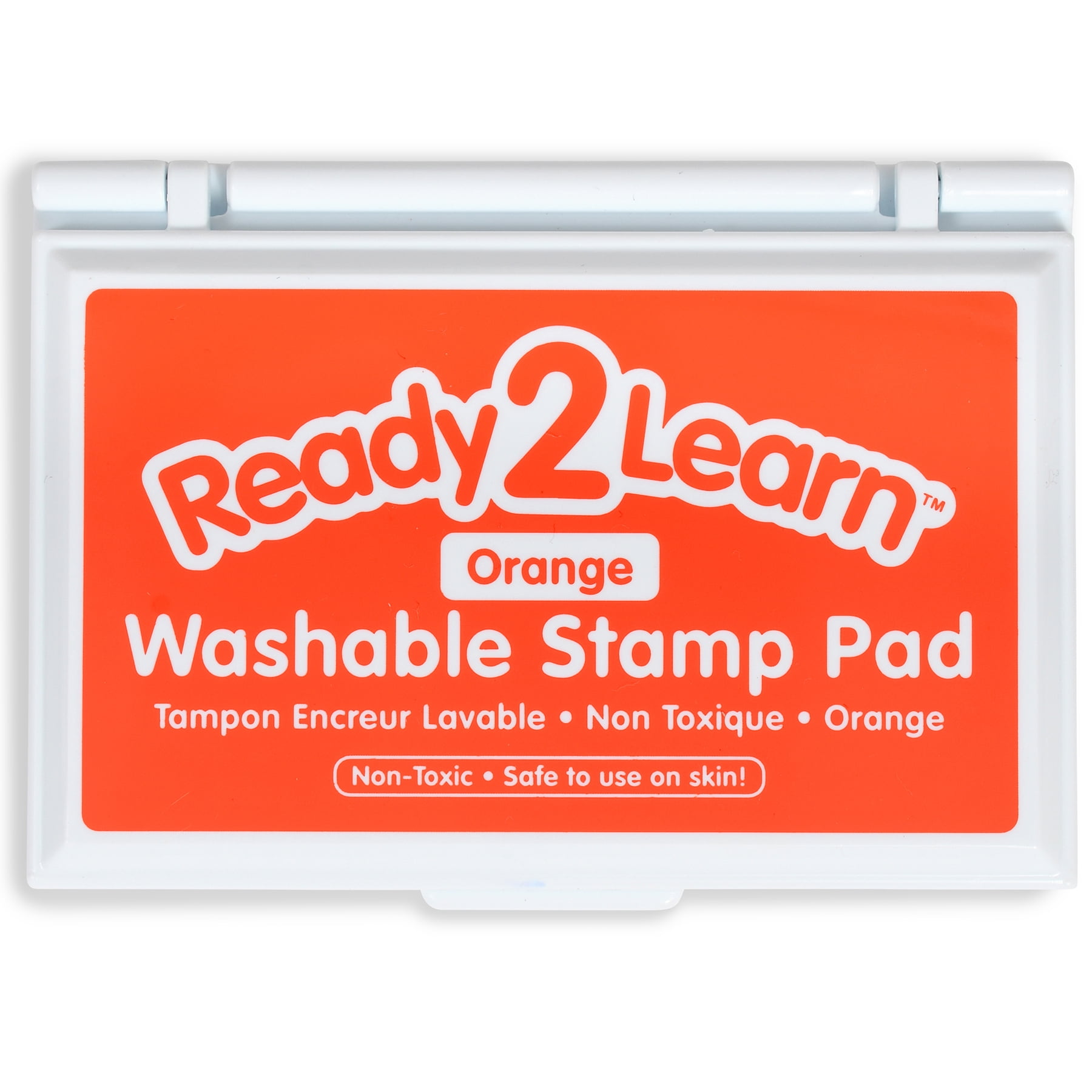 READY 2 LEARN Washable Stamp Pad - Orange - Pack of 6