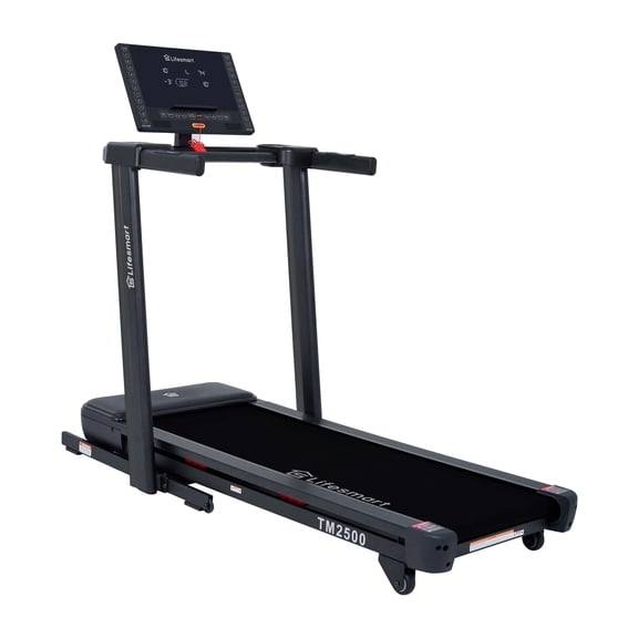 Lifesmart TM2500 PowerTouch Folding Treadmill for Home Gym with Brushless Motor Incline and Decline Compact Heavy Duty Treadmill with Bluetooth Speakers and Heart Rate Monitor