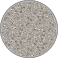 thumbnail image 2 of Radici Usa Pisa Area Rug 6674 Grey Leaves Vines 7' 10 x 7' 10" Round, 2 of 2