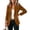 Brown, variant on Womens One Button Fitted Suede Blazer Jacket Long Sleeve Tailored Lapel Work Office Casual Suit Outerwear Brown M