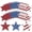 Shiny.60, variant on 60 Pcs Patriotic Star Cutouts Double Printed Paper Star Confetti Cutouts for 4th of July Decoration Bulletin Board Classroom Wall Decoration,6 Inches (Red, Blue, Silver)