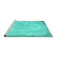 thumbnail image 2 of Ahgly Company Machine Washable Indoor Rectangle Persian Turquoise Blue Traditional Area Rugs, 5' x 7', 2 of 4