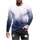 thumbnail image 2 of Blusas y camisas de manga larga con cuello redondo para hombre, blusa informal con estampado de cuello redondo y manga larga para hombre, 2 of 5