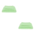 thumbnail image 4 of Juegos de toallas de baño Naiovety Toalla de baño súper Toalla de mano y toallita Verde claro, 4 of 6