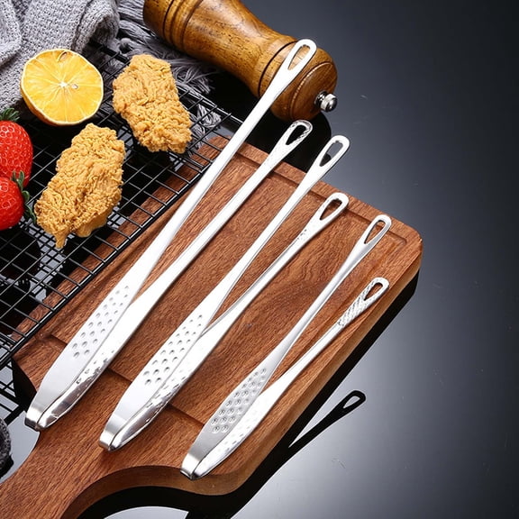 Stainless Steel BBQ Sausage Turning Tongs | Food Grade Rotating Meat Pliers | 27.5cm Heat-Resistant Barbecue Clip for Grilling Sausages & Meat | Kitchen Cooking Accessory