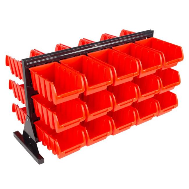 Stalwart 75ST6081 30 Bin Storage Rack OrganizerTwo Sided Container