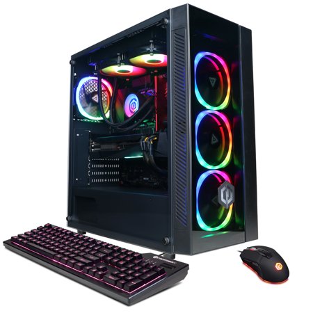 CYBERPOWERPC Gamer Supreme Liquid Cool Desktop Tower, Intel Core i9-13900KF, 16GB DDR5, NVIDIA GeForce RTX 3070 Ti, 1TB SSD + 2TB HDD, Win 11 Home 64-Bit, Black, SLC10200CPGV7
