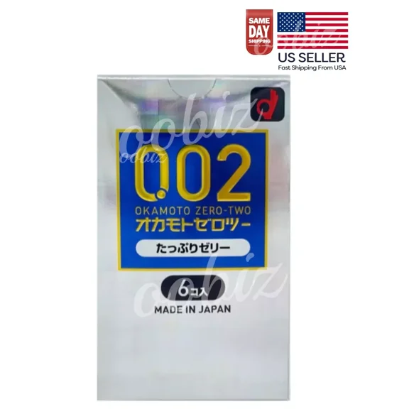OKAMOTO 0.02 Rich Lubricant Jelly Condoms 6pcs