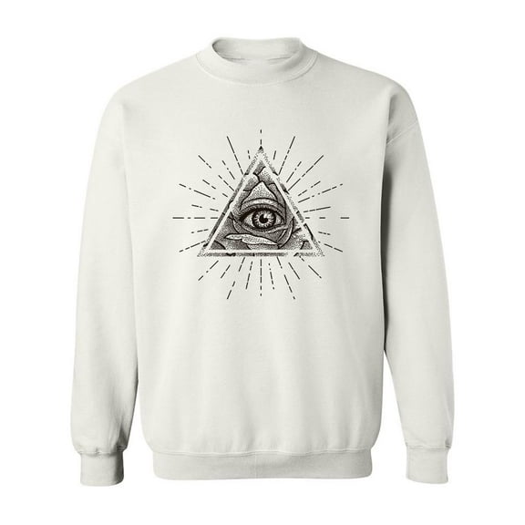 Halftone Eye Of Providence  Sweatshirt Men -Image by Shutterstock, Male Small