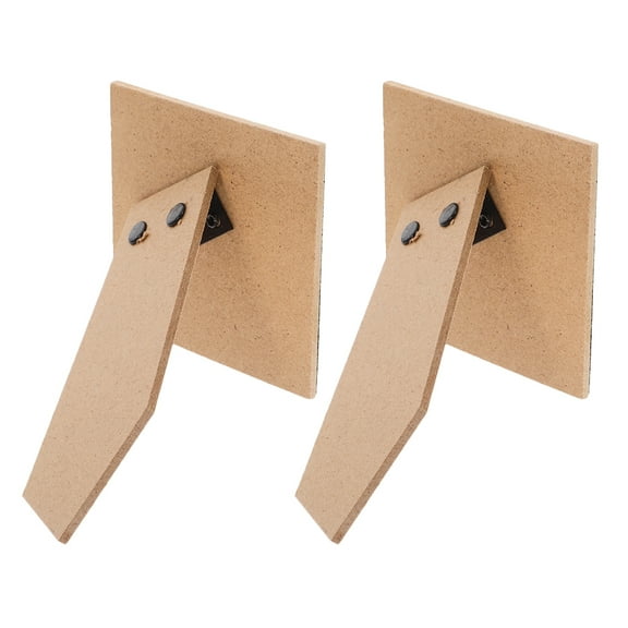 Worgeous 2pcs Easel Backs For Picture Frames Canvas And Paintings Self-Adhesive Cardboard Easel Back For Diy Photo Frame And Tabletop Wall Mounting Brown 14.5cm