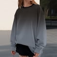 thumbnail image 2 of Bovemsi Womens Sweatshirts Women's Fashion Spring Autumn Casual Long Sleeve Hoodless Sweatshirt Top Fall Fashion Outfits 2025 Clothes, 2 of 9