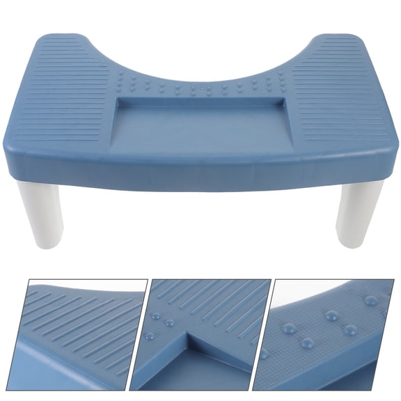 LOLIPPYY 1-Pack Nonslip Plastic Toilet Step Stool for Adults, Bathroom Footrest with Simple Design for Comfort and Safety